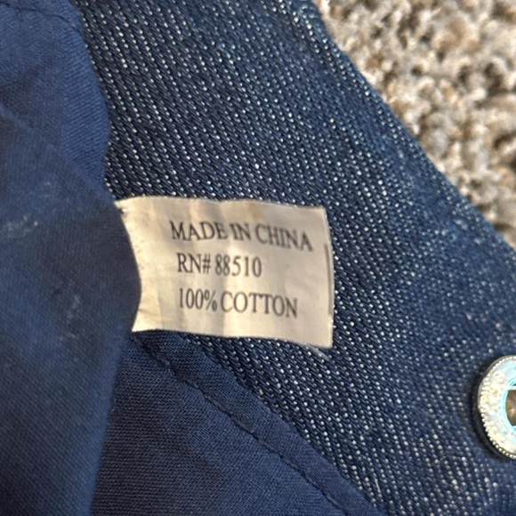 2000s Y2K Cute floral denim tote bag with embroidered flower patch on front - Picture 7 of 7